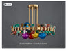 MIRODEMI® Modern colorful crystal LED Chandelier for living room, dining room
