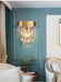 MIRODEMI® Luxury gold crystal wall sconce