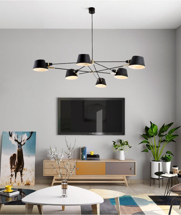 MIRODEMI® Pivot Pendant Lamp for Kithchen, Dining Room. Living Room 6 Lights / Warm Light