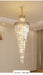 MIRODEMI® Crystal Cascade Chandelier for Staircase, Hall, Living Room, Stairwell