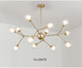 MIRODEMI® Glass Globe Shaped Chandelier with Molecular Fission Branches 12 Lights / Warm Light