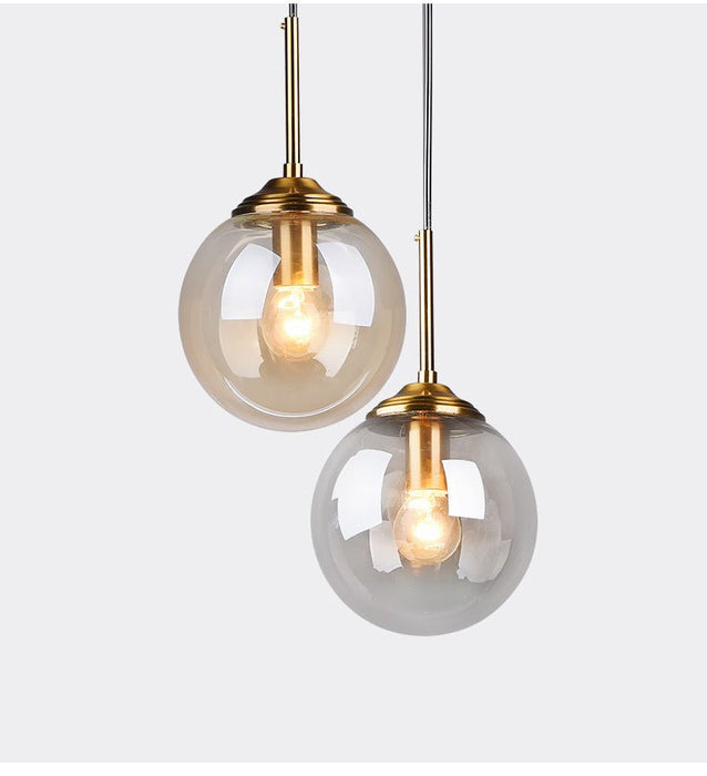MIRODEMI® Modern LED Pendant Light in the Shape of Glass Ball for Dining Room