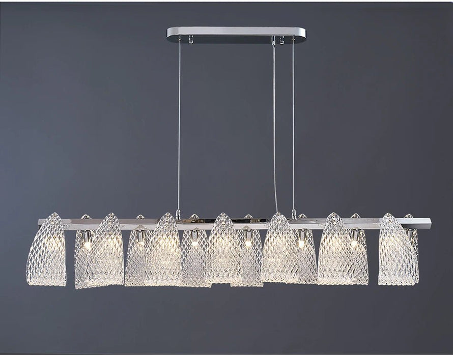 MIRODEMI® Kitchen island glass light fixtures. Modern chandelier for dining room
