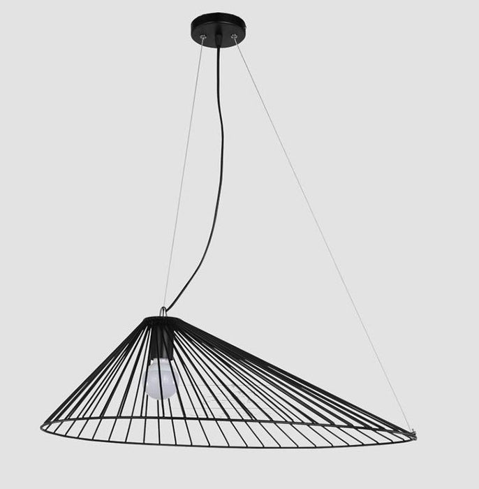 MIRODEMI® Straw Hat Iron LED Pendant Light in Loft Style