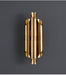 MIRODEMI® Brushed gold LED wall sconce for bedroom.