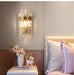 MIRODEMI® Bedroom Gold Crystal Wall Lamp 5.9*15'' Warm Light / Dimmable