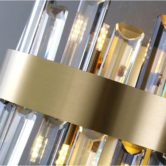 MIRODEMI® Brushed Gold design wall sconce 10*12''