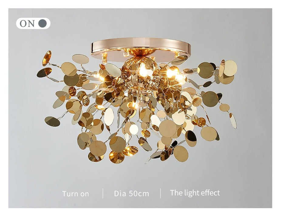 MIRODEMI® Ceiling chandelier for bedroom, living room, bathroom, dining room 20'' / Warm Light / Dimmable