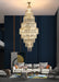 MIRODEMI® Large Luxury crystal chandelier for staircase, living room, stairwell 47.2'' / Warm Light 3000K / Dimmable
