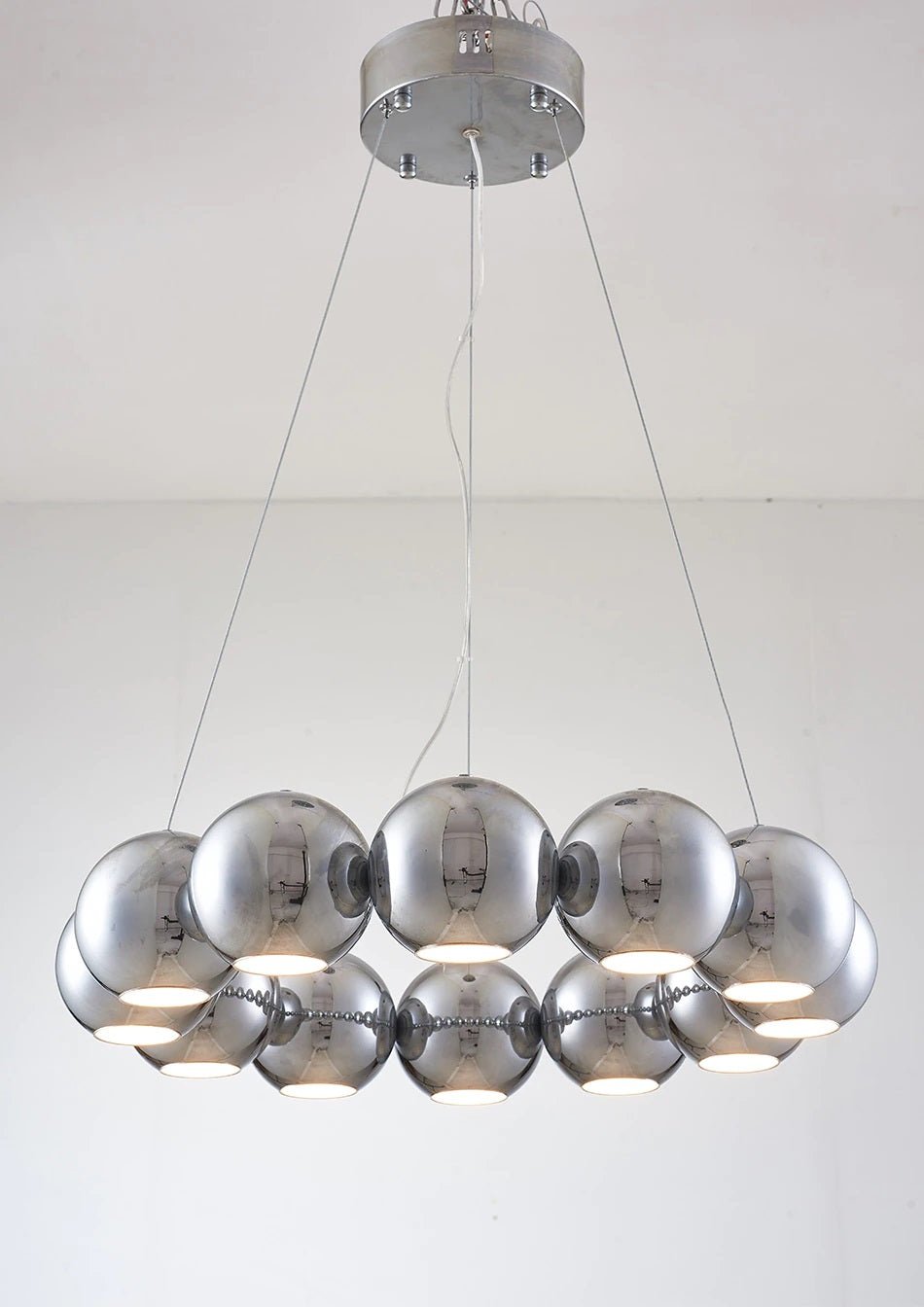 Gold/silver hanging light fixture for bedroom, living room — Mirodemi