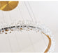 MIRODEMI® 2 level modern LED circle crystal chandelier