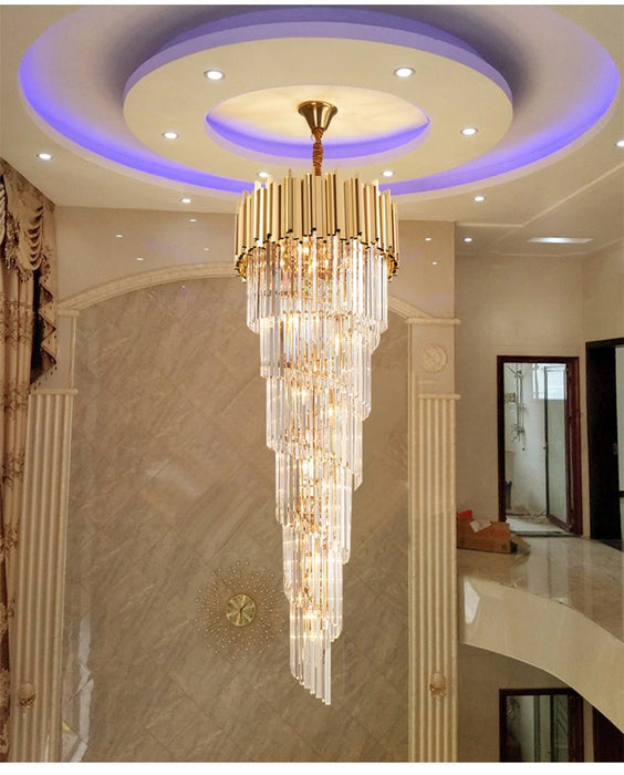 MIRODEMI® Modern cascade chandelier for staicase, lobby, hall, foyer, stairwell