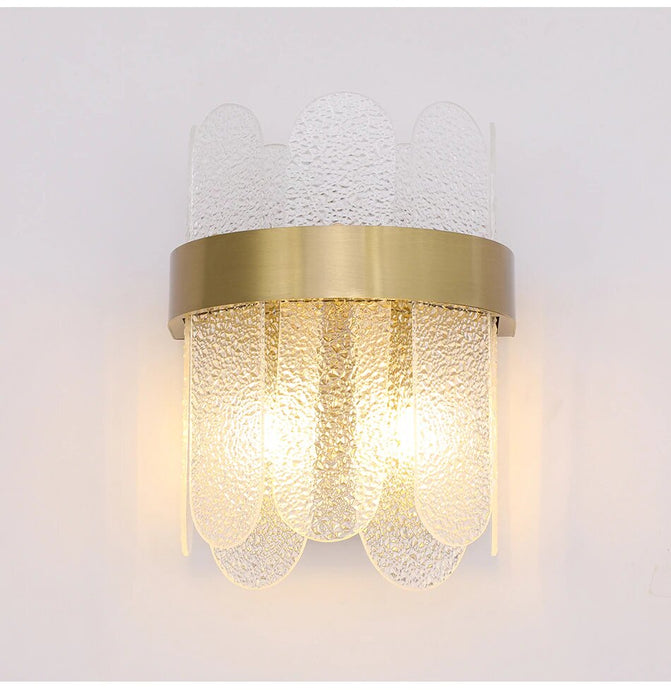 MIRODEMI® New modern gold stainless glass wall sconce Warm light (3000K)