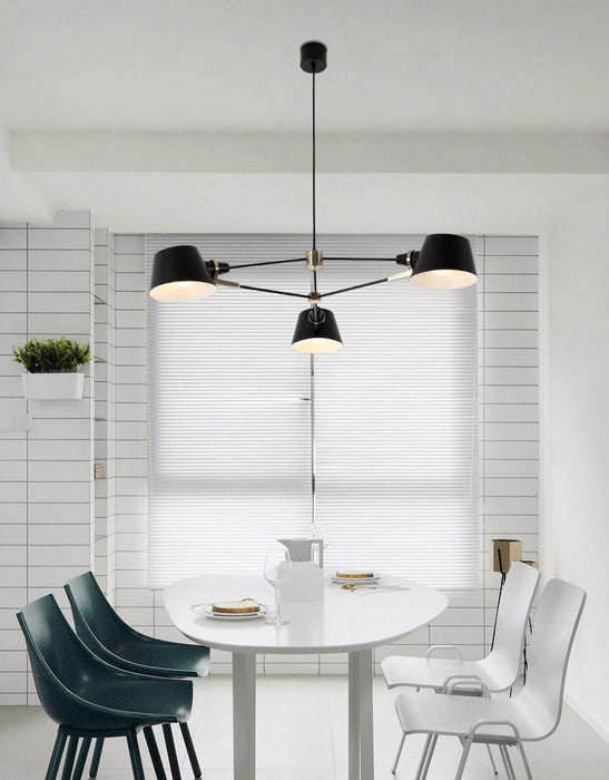 MIRODEMI® Pivot Pendant Lamp for Kithchen, Dining Room. Living Room 3 Lights / Warm Light