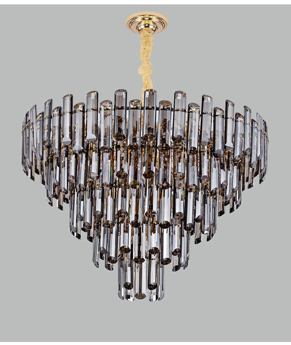 MIRODEMI® Contemporary smoky gray chandelier for living room, bedroom