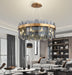 MIRODEMI® Modern led chandelier for living room, master bedroom, dining room Smoke gray glass / 8'' / Warm Light