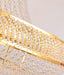 MIRODEMI® Gold crystal chandelier for staircase, living room, lobby, stairwell