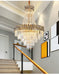 MIRODEMI® Large crystal lamp for staircase, lobby, living space, stairwell. Luxury loft chandelier image | luxury furniture