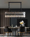 MIRODEMI® Black crystal ceiling chandelier for dining room, kitchen island, living room 29.5'' / Warm Light / Dimmable