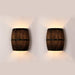MIRODEMI® American vintage country wine barrel wall lamps for restaurant, kitchen aisle, bar wb2