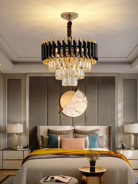 Luxury Black Crystal Led Hanging Chandelier For Living Room, Bedroom —  Mirodemi