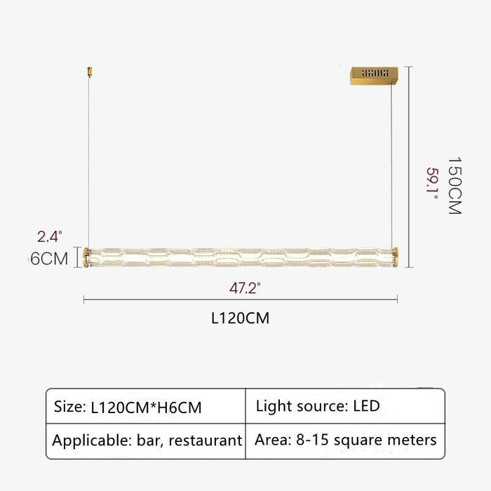 MIRODEMI® Luxury Copper LED Pendant Light for Dining Room, Bedroom, Living Room