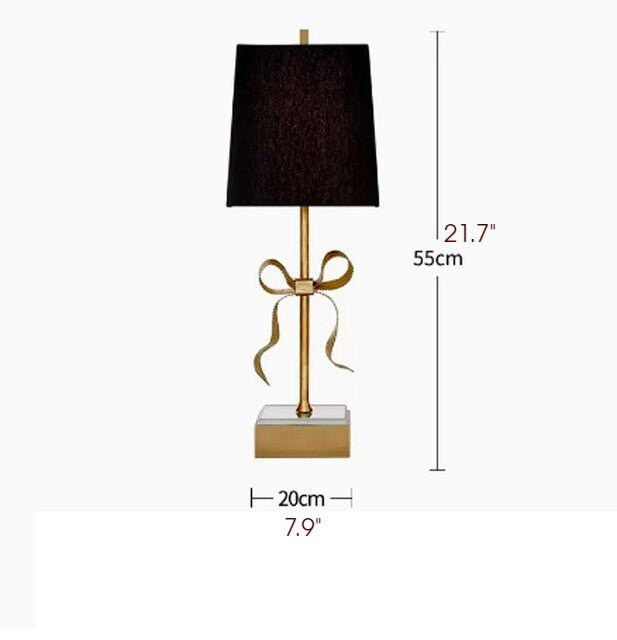 MIRODEMI® Retro LED Copper Table Light with a Princess Bow for Living Room, Foyer image | luxury lighting  luxury table lamps