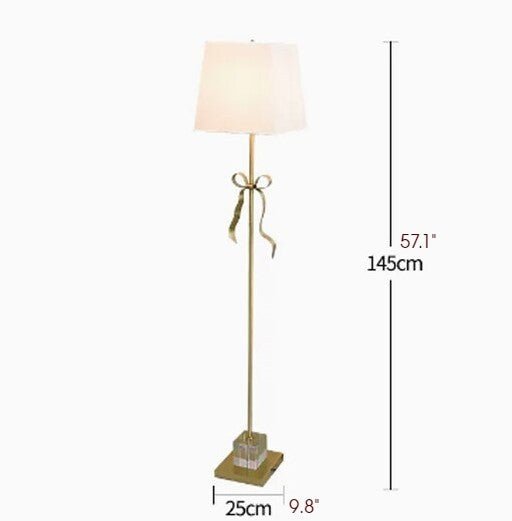 MIRODEMI® Retro LED Copper Floor Light with a Princess Bow for Living Room, Foyer image | luxury lighting | luxury floor lamp