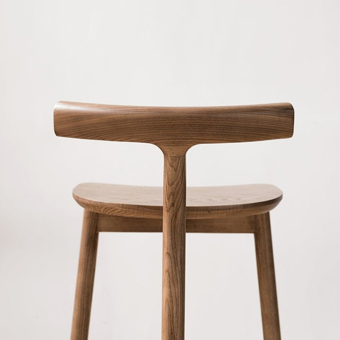 Nordic-Styled Bar High Stool Made of Solid Wood image | luxury furniture | wooden bar stools | luxury stools | wooden stools