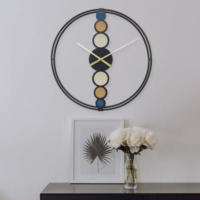 Large Creative Minimalistic Gold Wall Clock
