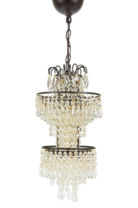 Monarch Collection Tier Crystal Pendant Chandelier
