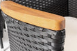 7-Piece Outdoor Wicker Patio Set with Wood Top image | luxury furniture | outdoor furniture | backyard furniture | patio set