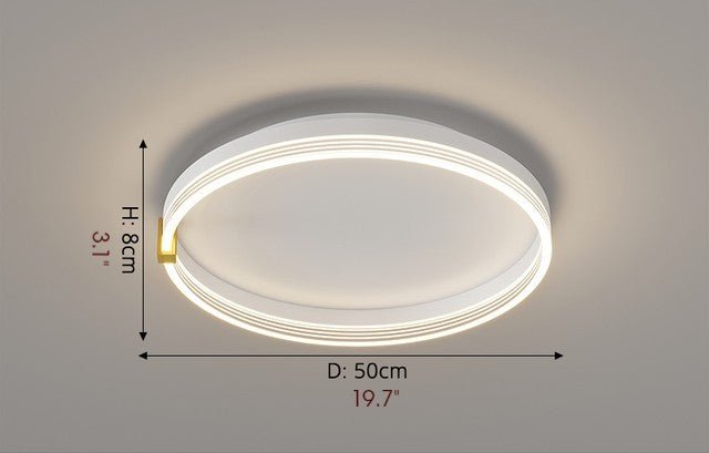 MIRODEMI® Modern LED Ceiling Lamp in a Minimalist Style for Bedroom, Dining Room