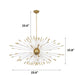 MIRODEMI® LED crystal chandelier for modern living room, dining room. 23.6*15.8'' / Warm Light / Dimmable