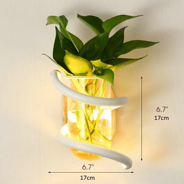 MIRODEMI® Creative Wall lamp with Decorative Plant for Bedroom, Corridor image | luxury lighting | decorative plant wall lamp