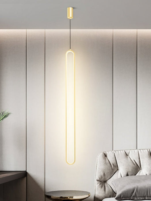 MIRODEMI® Exquisite LED Pendant Light in a Nordic Style for Dining Room, Kitchen Warm Light / Gold / H51.2" / H130.0cm