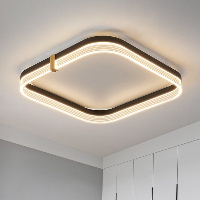 MIRODEMI® Creative LED Ceiling Lamp in a Minimalist Style for Bedroom, Dining Room image | luxury furniture | square lamps
