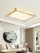 MIRODEMI® Rectangular LED Сopper Ceiling Lamp for Living room, Bedroom image | luxury lighting | luxury ceiling lamps