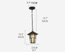 MIRODEMI® Luxury Classical Outdoor Waterproof Black Chandelier for Courtyard image | luxury lighting | outdoor lamps