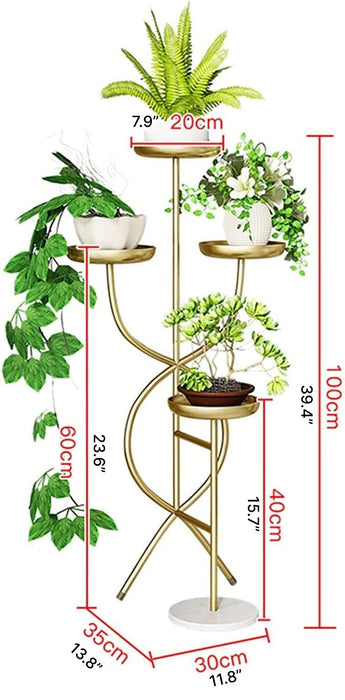 Multi-Layer Indoor Iron Flower Stand for Indoor Porch, Living Room, Balcony image | luxury furniture | luxury flower stands