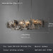 Mirodemi® Postmodern Grey/Gold Metal Art Rectangle Chandelier For Dining room