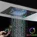 MIRODEMI® Multi-color LED Shower Head With Rain and Waterfall function, Matte Black