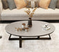 Gold/Black/White/Grey Marble Nordic Coffee Table For Living Room Black + Grey / 39.4x19.7x17.7"