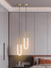 MIRODEMI® Saint-Martin-d'Entraunes | Paper Clip-Shaped Lighting Fixture 2 Lights / Large / Warm Light