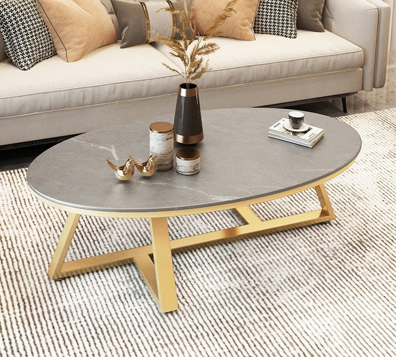 Gold/Black/White/Grey Marble Nordic Coffee Table For Living Room