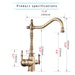 MIRODEMI® Two Handle Swivel Spout Water Purifier Sink Kitchen Faucet