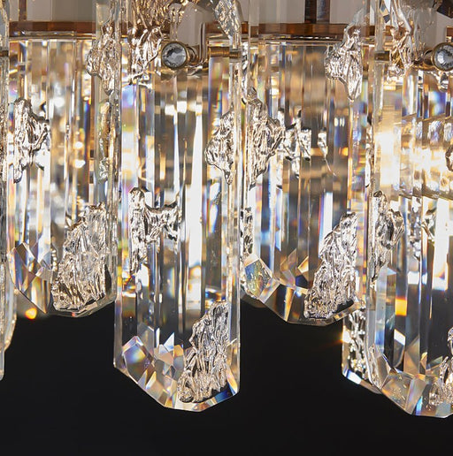 MIRODEMI® Creative Rectangle Сrystal Ceiling LED Chandelier for Living Room, Dining Room image | luxury lighting | home decor