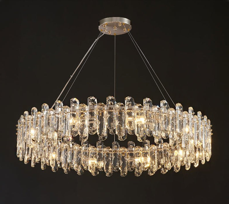 MIRODEMI® Creative Сrystal Ring Ceiling LED Chandelier for Living Room, Bedroom, Dining Room image | luxury lighting