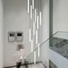 MIRODEMI® Vertical Spiral Staircase Led Pendant Tube-Shaped Lights image | luxury lighting | luxury spiral pendant lamps