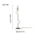 MIRODEMI® Artistic Cloud Glass LED Floor and Table Lamp Warm light / Clear-Black / 3 Lights - H70.9"